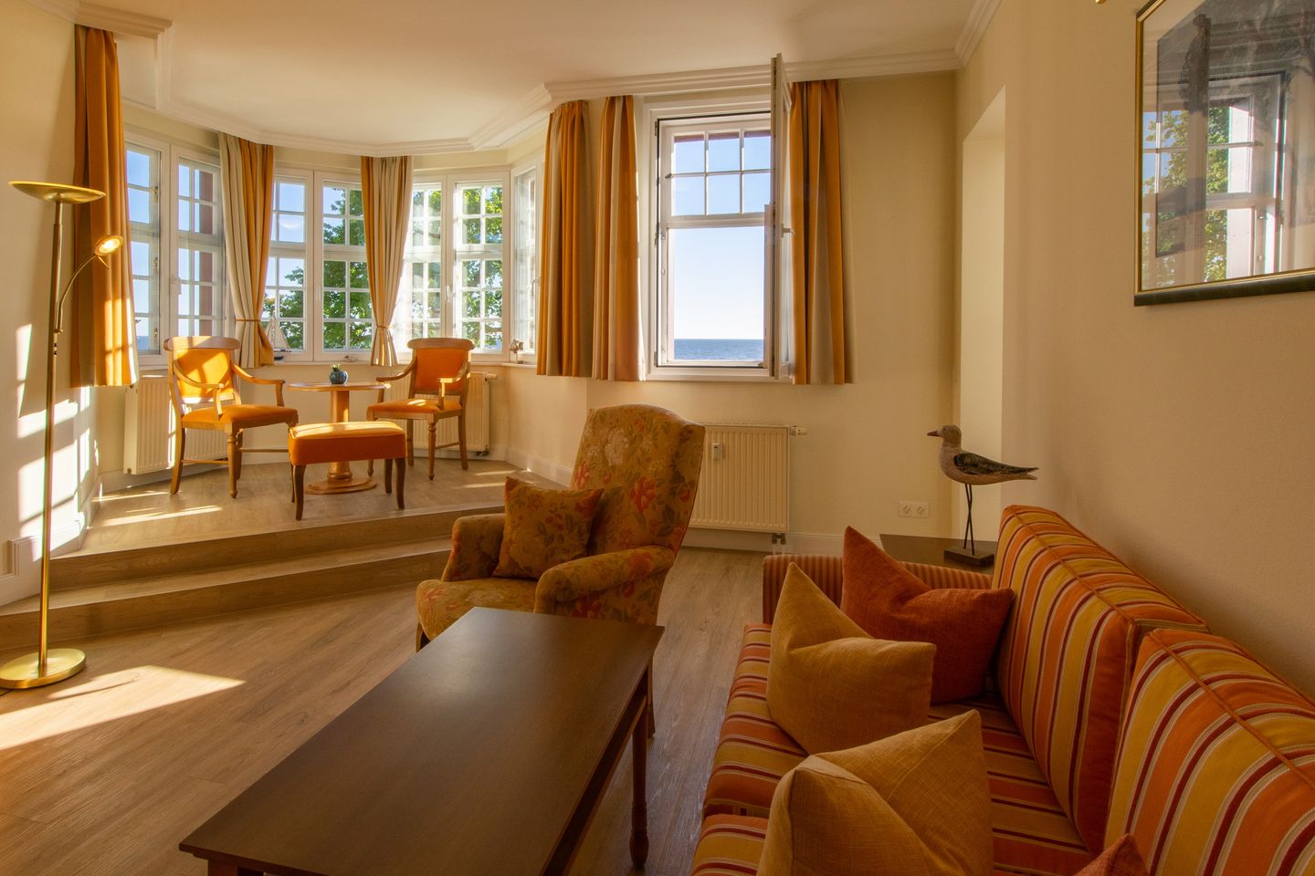 Seehof Seehof 23 Usedom - Wohn-Essbereich mit Couch