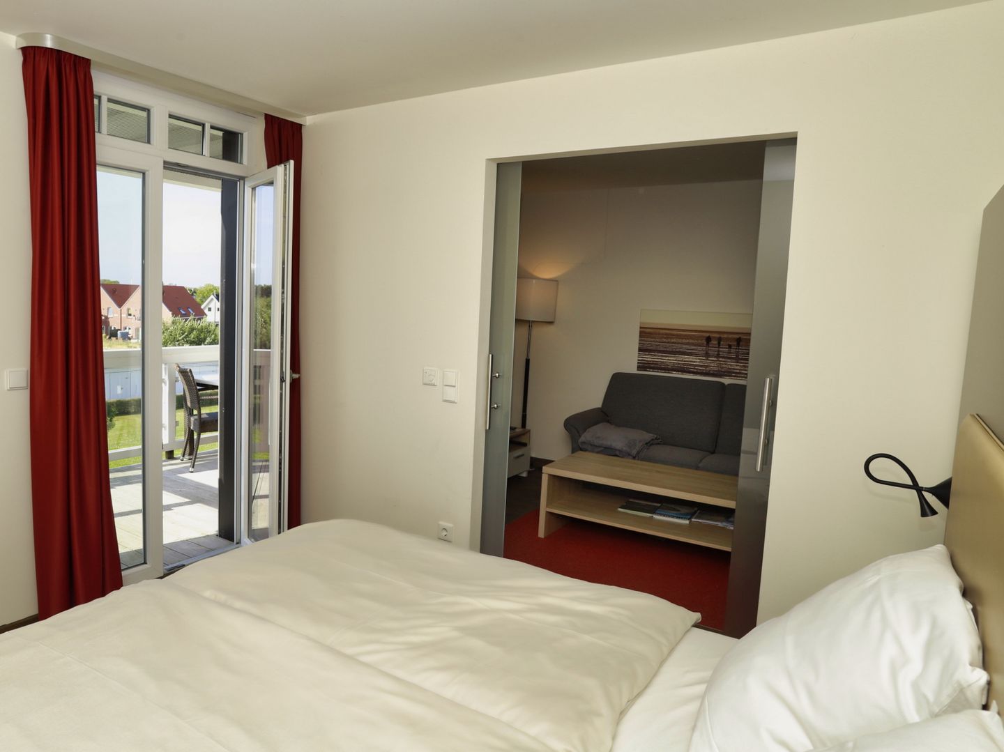 Resort Deichgraf Resort Deichgraf 31-12 Wremen - Schlafzimmer mit Doppelbett