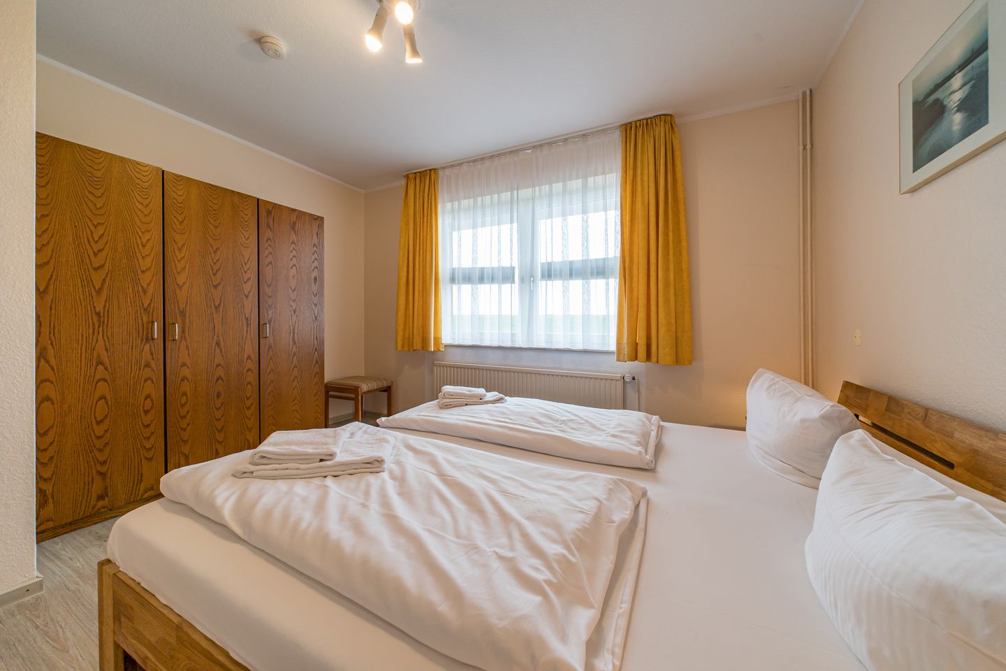 Hus Strandkieker Hus Strandkieker 01 Schillig - Schlafzimmer mit Doppelbett