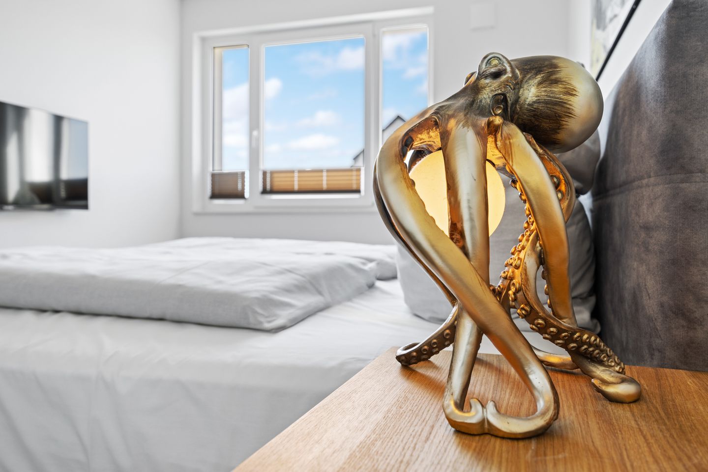 Weiße Villen Weiße Villen 1-09 Boltenhagen - Schlafzimmer mit Doppelbett