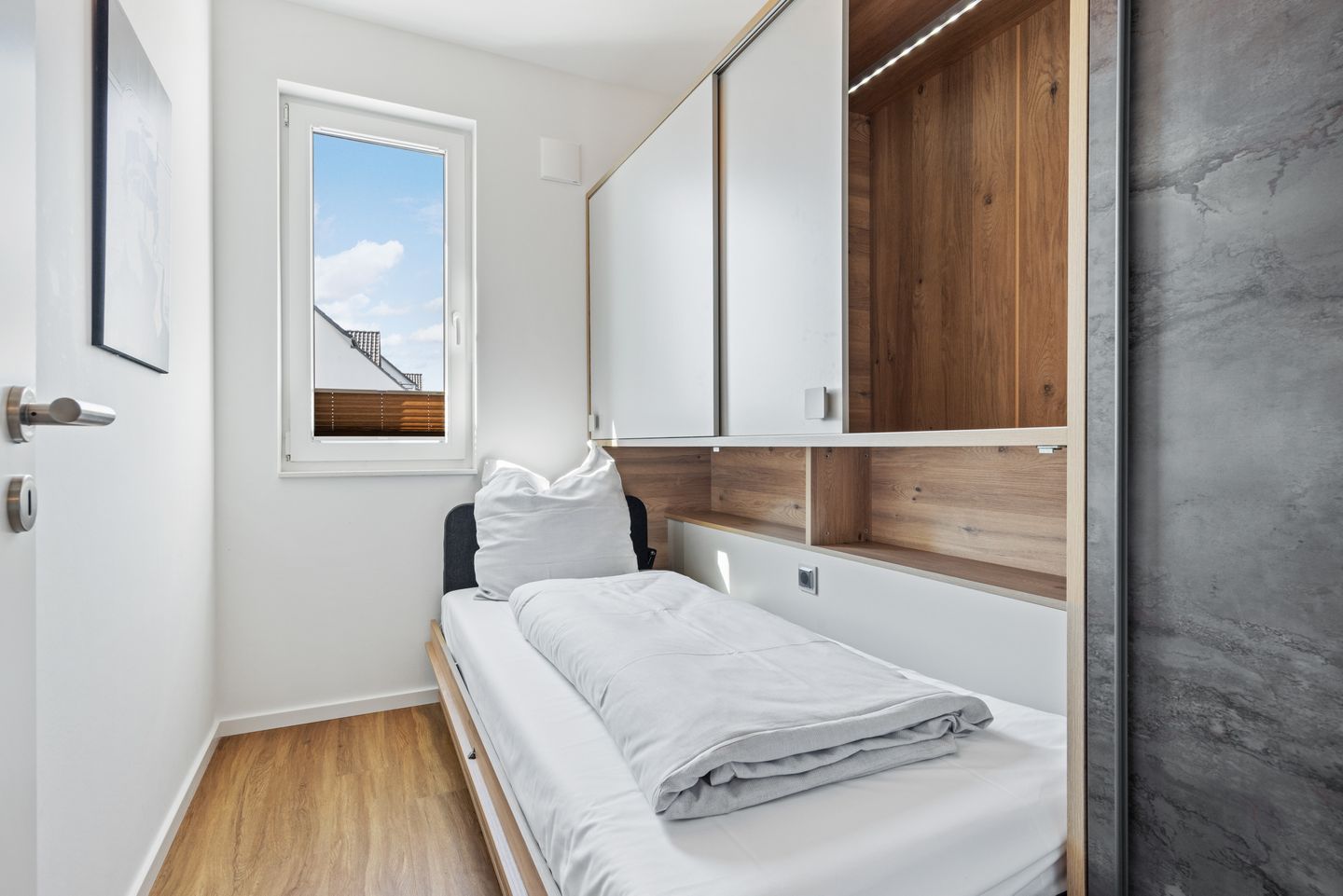 Weiße Villen Weiße Villen 1-09 Boltenhagen - Schlafzimmer mit Einzelbett