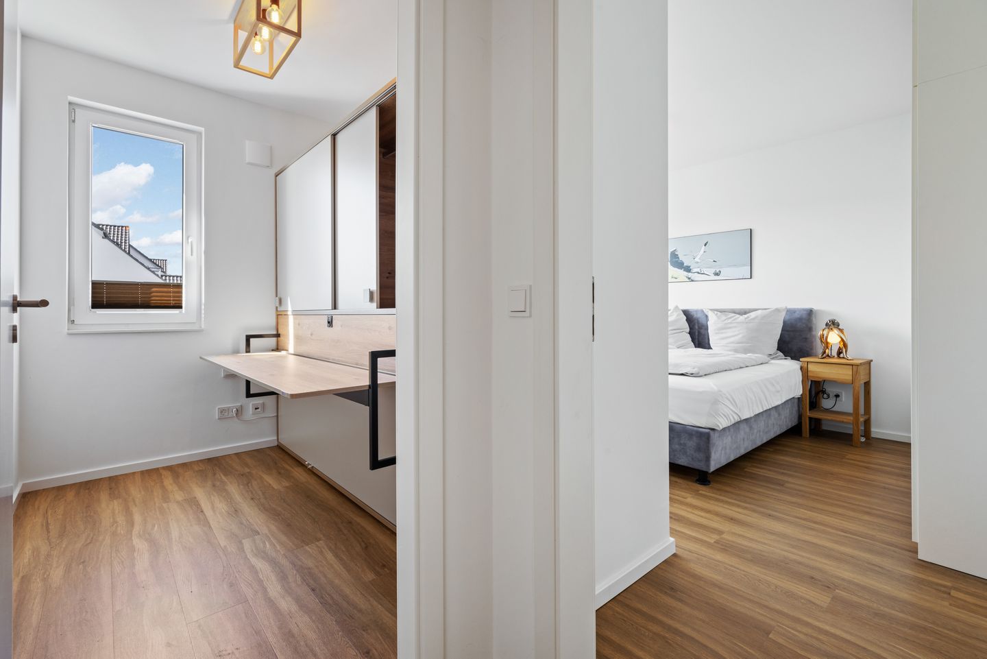 Weiße Villen Weiße Villen 1-09 Boltenhagen - Flur mit Blick zum Schlafzimmer