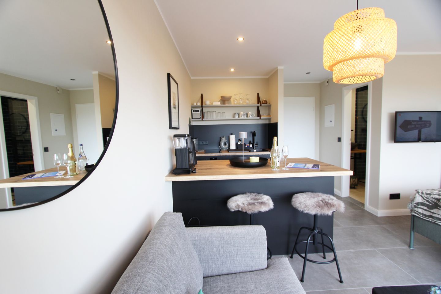 Hej Anna! - Osetal 10, App.6 Wenningstedt - Wohnzimmer