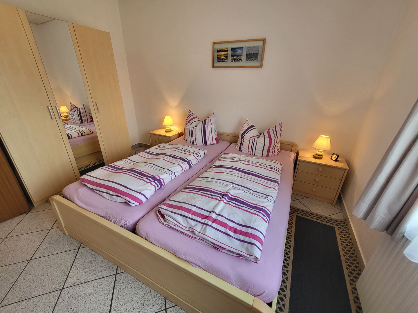 Haus Dorfschmiede Whg. Seestern Alkersum - Schlafzimmer