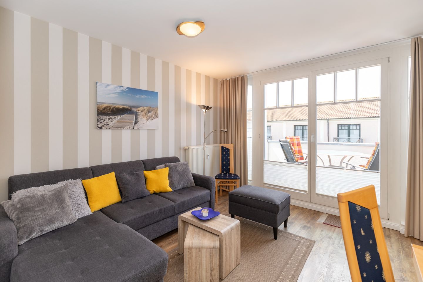 Meeresblick Meeresblick 219 Kühlungsborn - Wohn-Essbereich mit Couch