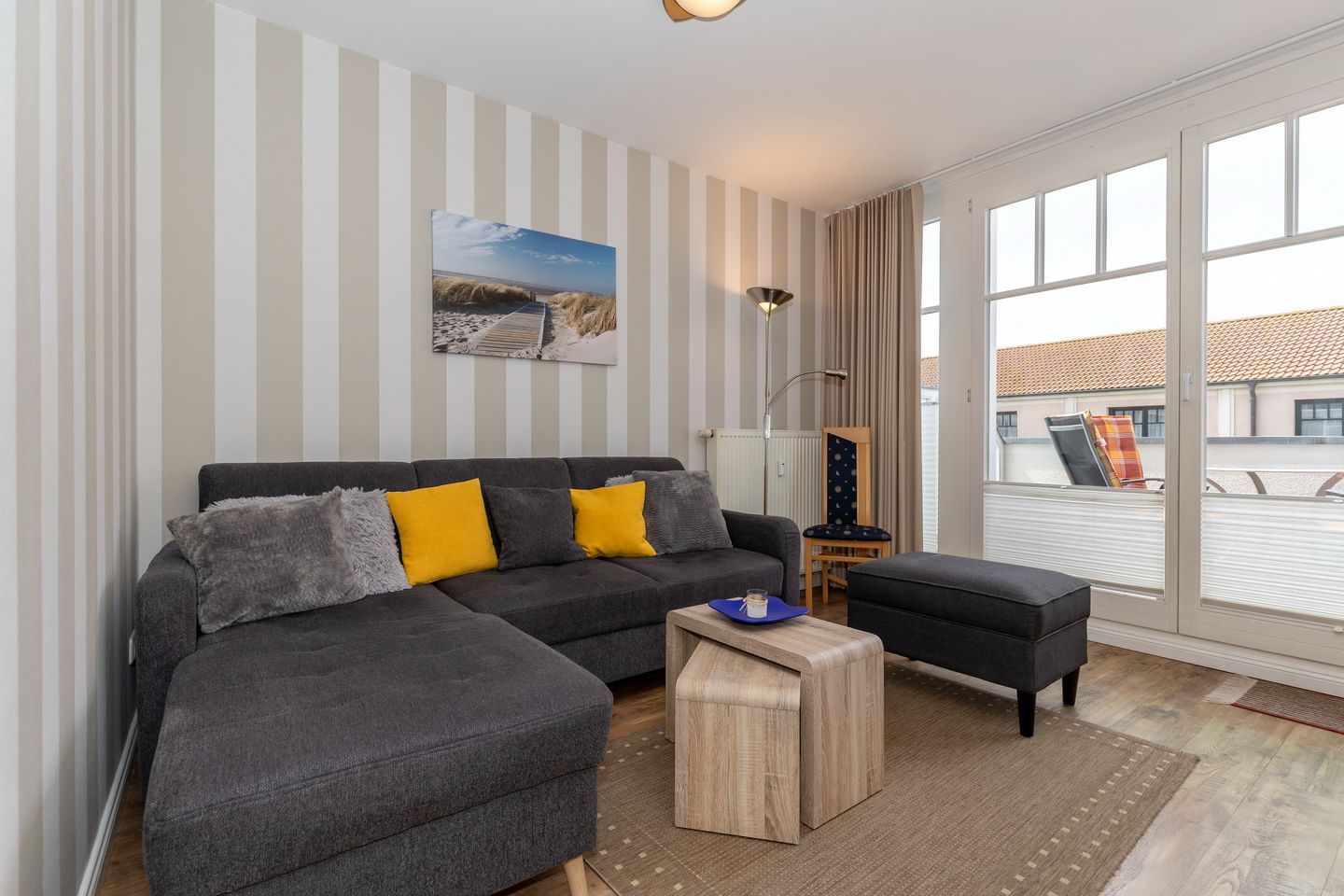 Meeresblick Meeresblick 219 Kühlungsborn - Wohn-Essbereich mit Couch