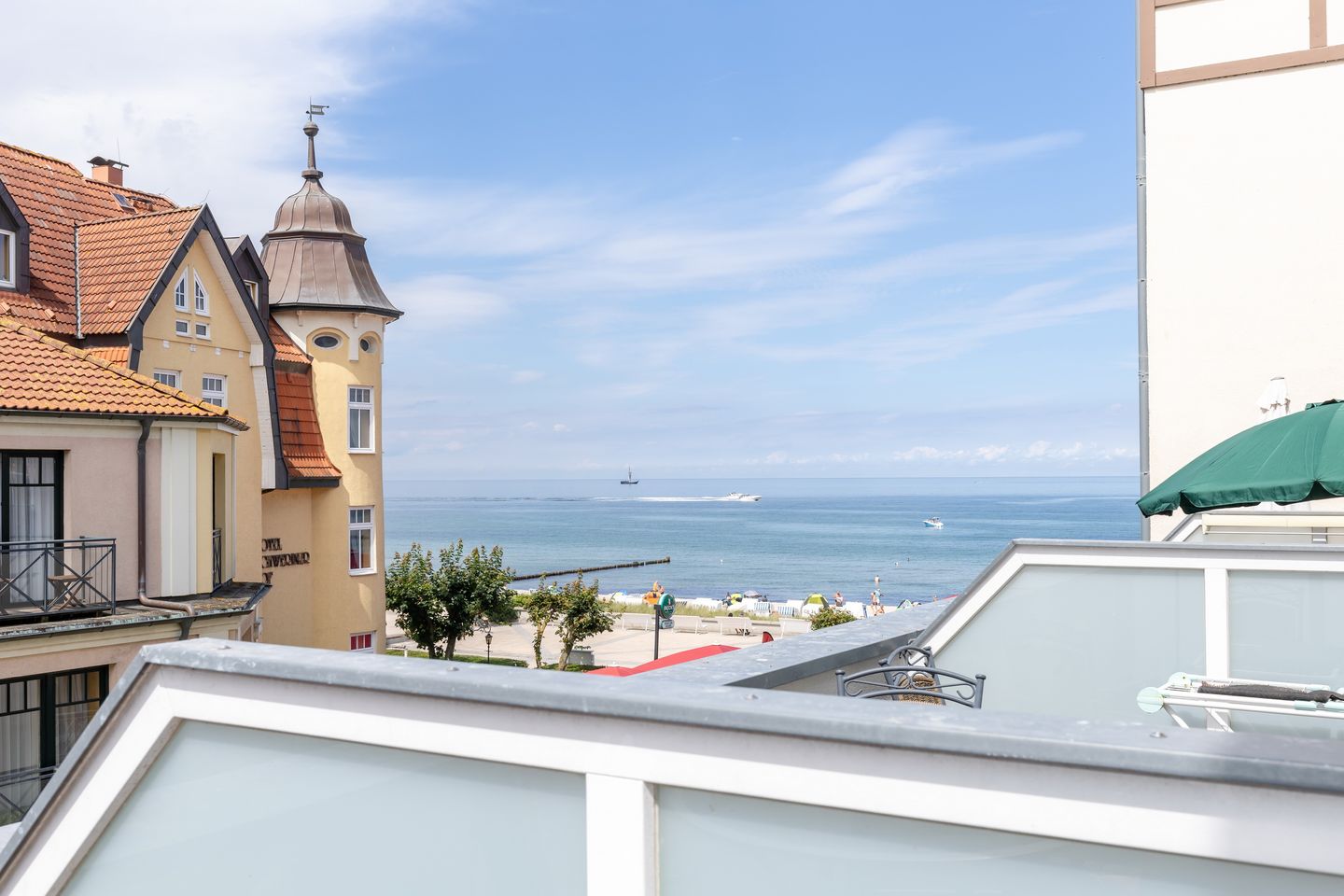 Meeresblick Meeresblick 219 Kühlungsborn - Balkon mit Ausblick