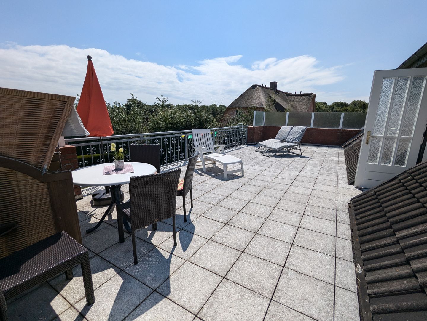 Haus Dorfschmiede Whg. Ankerplatz Alkersum - Balkon