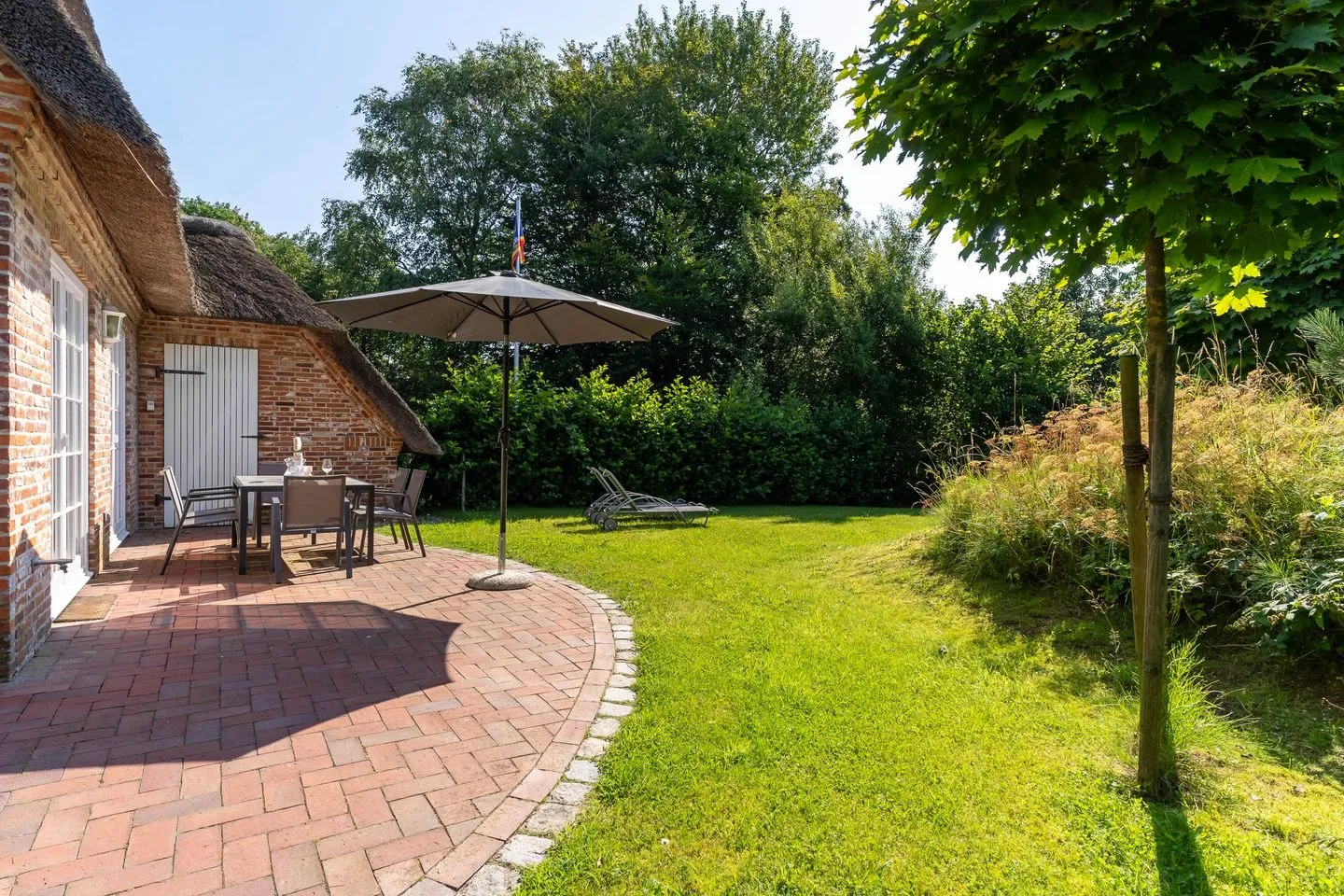 Westmarken Reetdachhaus Strandkontor SPO Ording - 