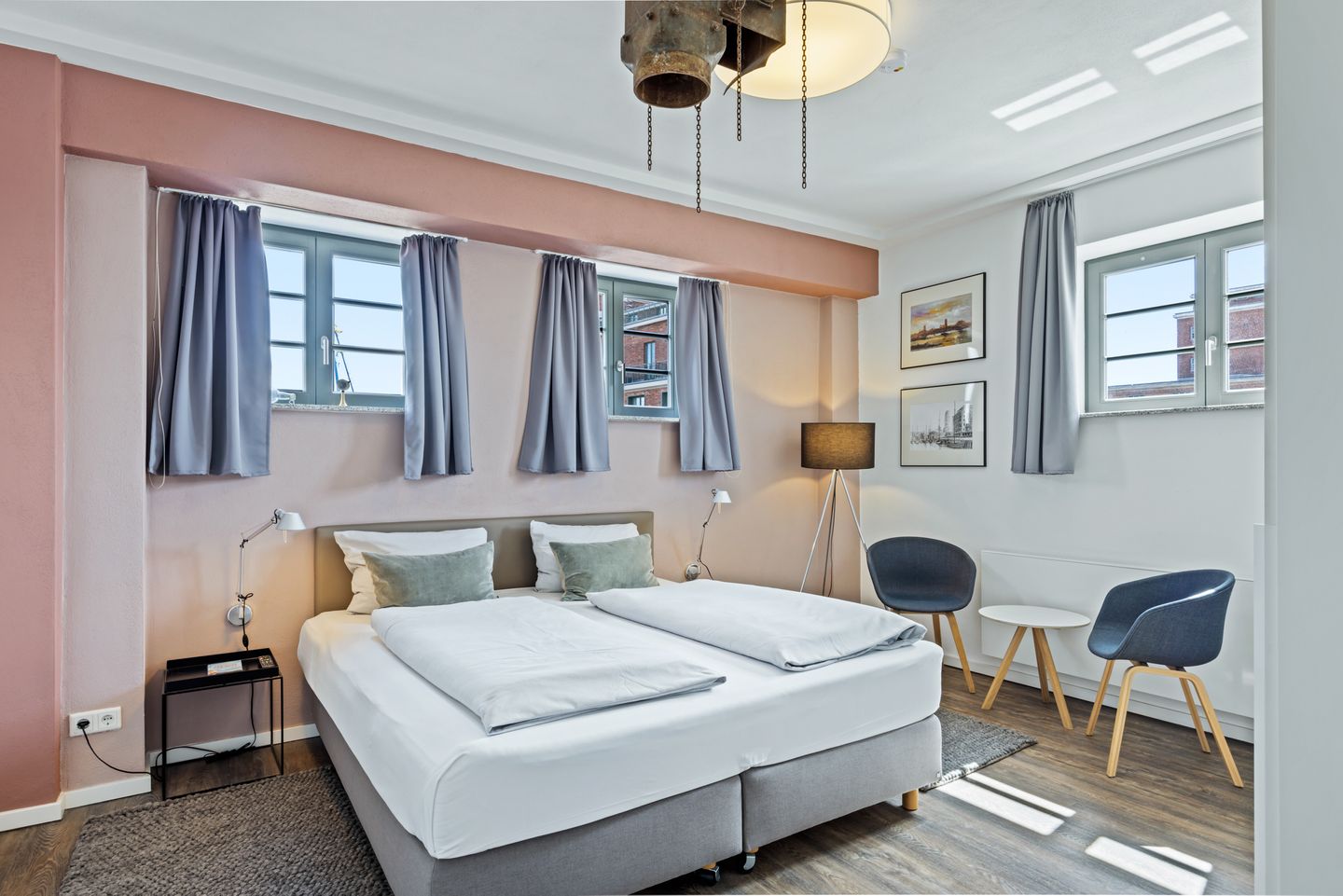 Ohlerich Speicher Ohlerich Speicher 4-22 Wismar - Schlafzimmer mit Doppelbett