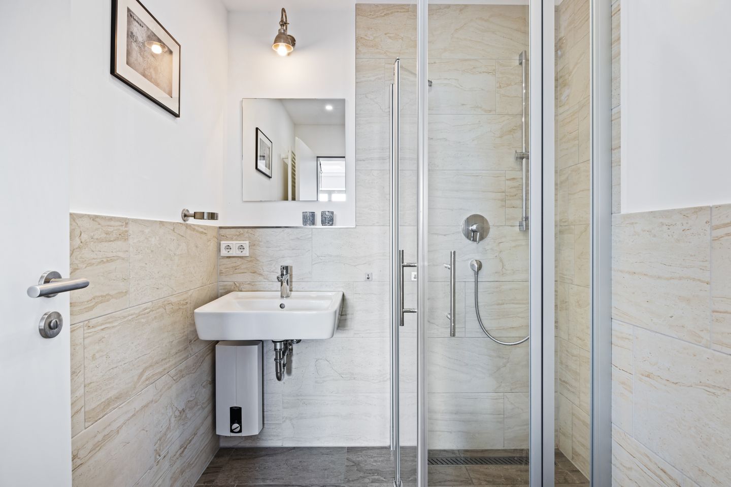 Ohlerich Speicher Ohlerich Speicher 4-22 Wismar - Badezimmer mit Dusche