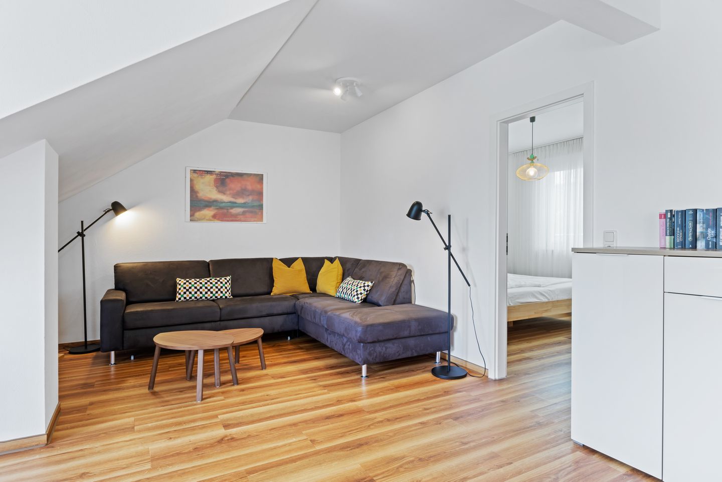 Meeresblick Meeresblick 501 Kühlungsborn - Wohn-Essbereich mit Couch