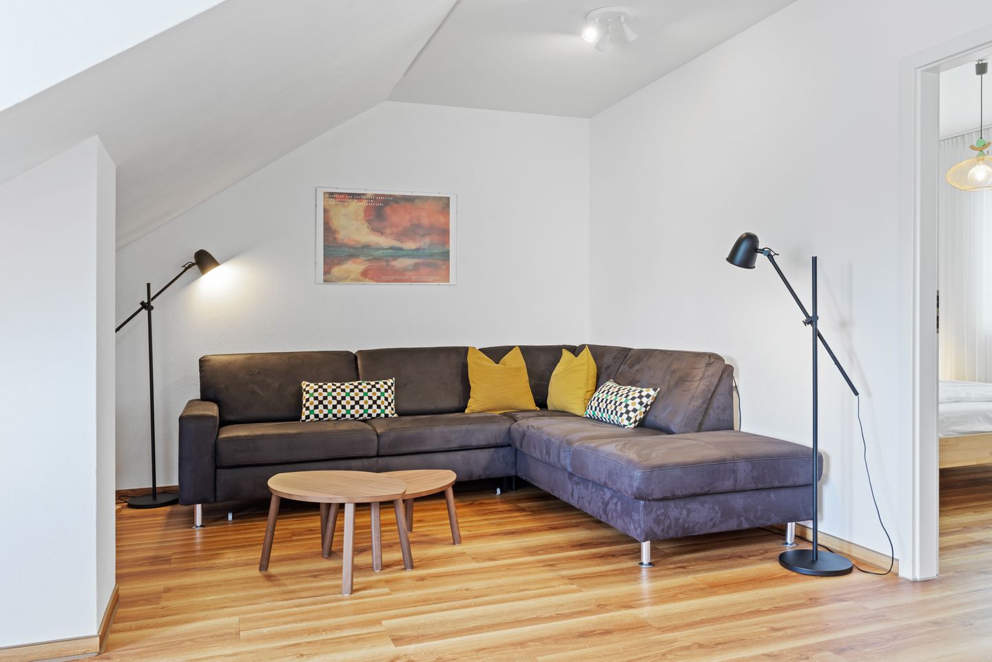 Meeresblick Meeresblick 501 Kühlungsborn - Wohn-Essbereich mit Couch