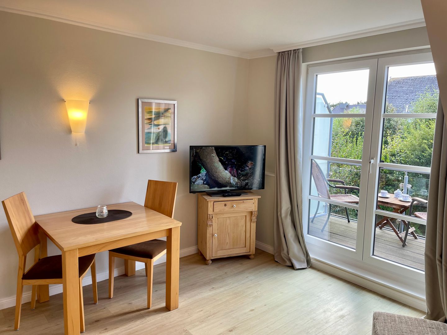 Haus an den Wiesen Austernperle Tinnum - Wohnzimmer