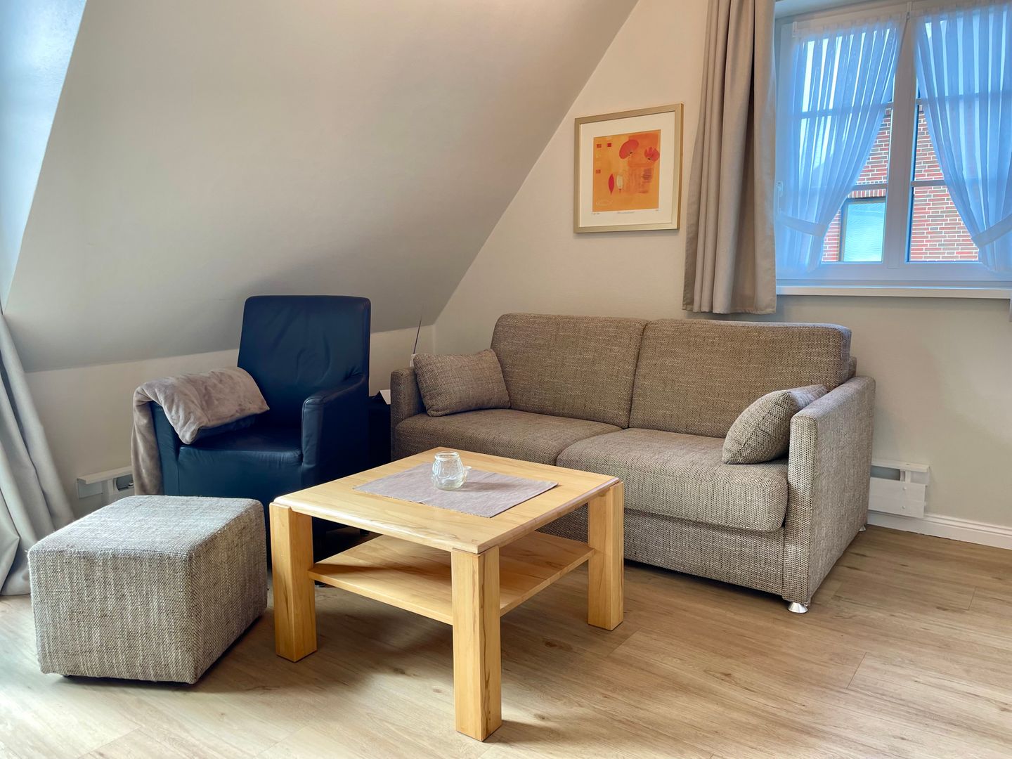 Haus an den Wiesen Austernperle Tinnum - Wohnzimmer