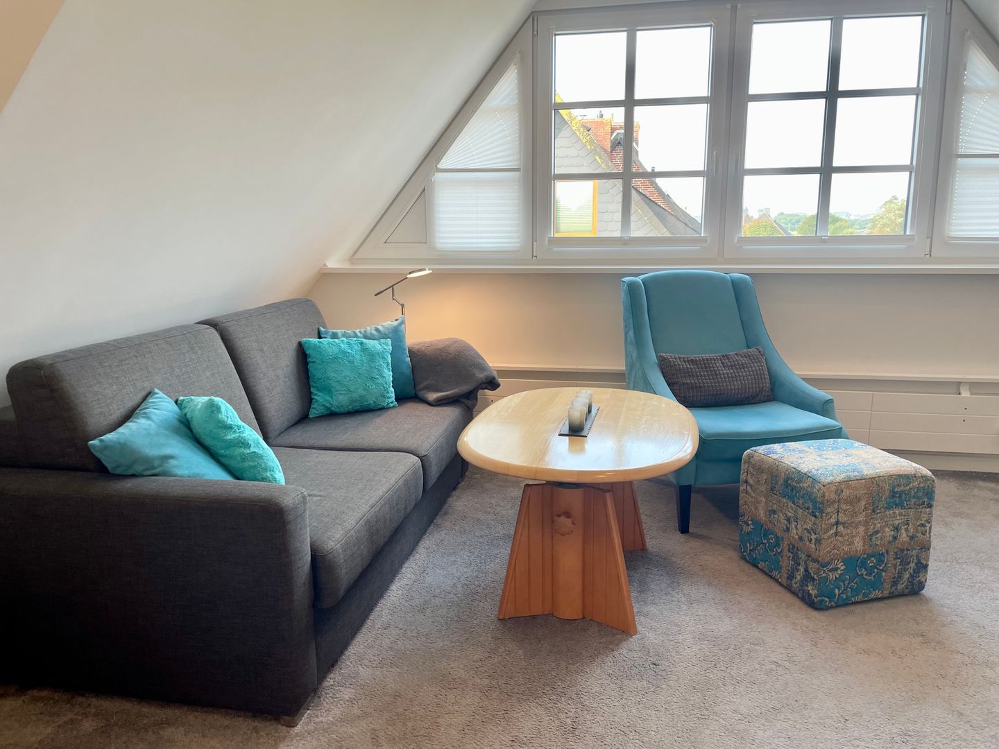 Haus an den Wiesen Seepferdchen Tinnum - Wohnzimmer