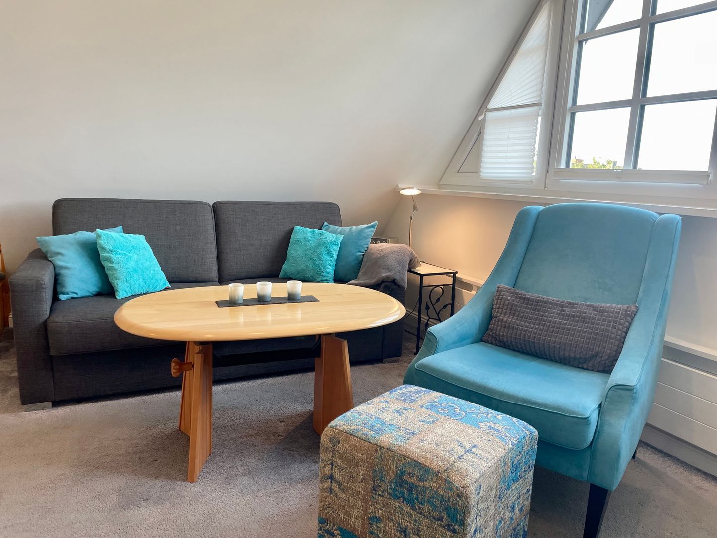 Haus an den Wiesen Seepferdchen Tinnum - Wohnzimmer