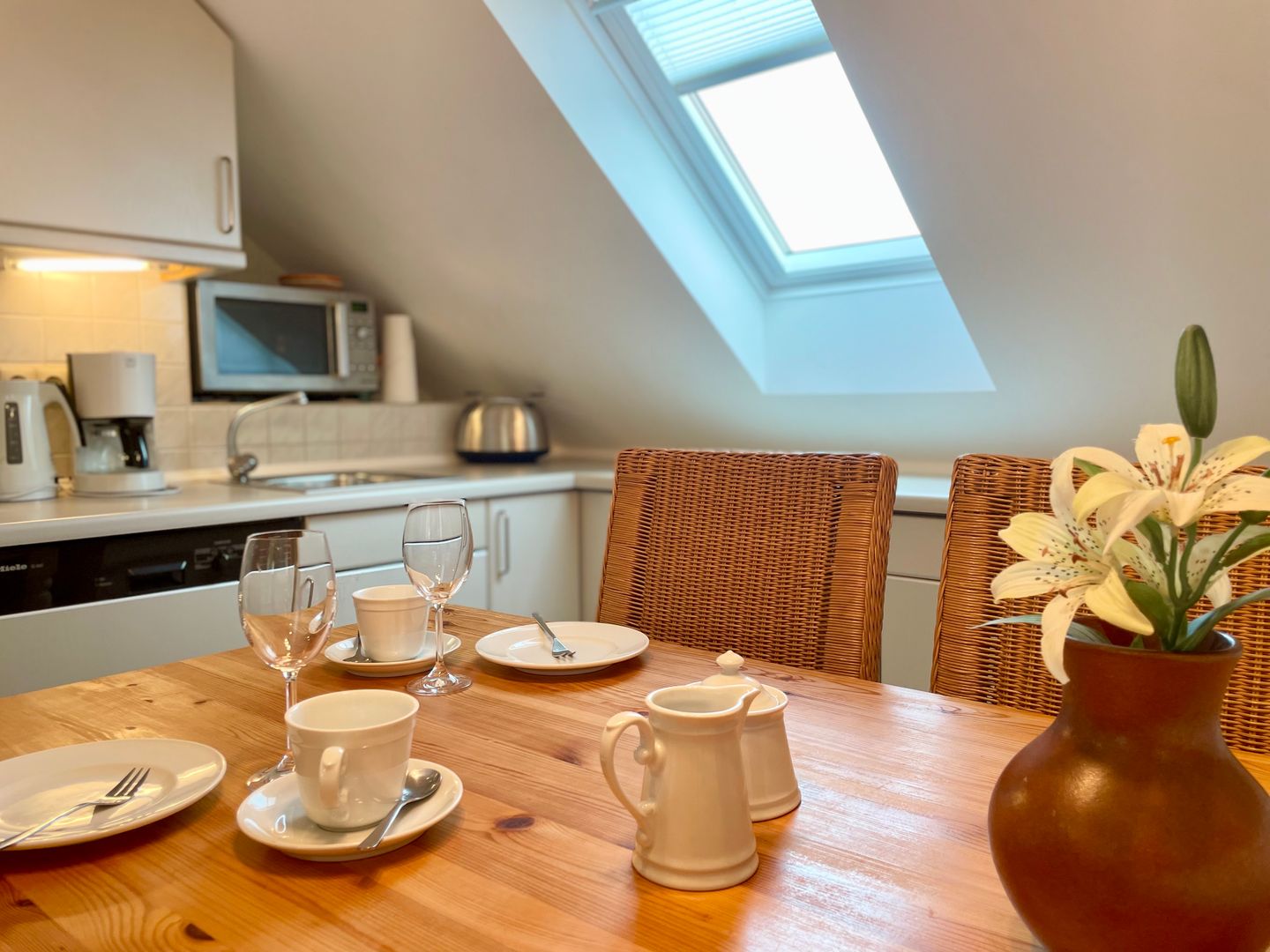 Haus an den Wiesen Seepferdchen Tinnum - Küche / Küchenzeile