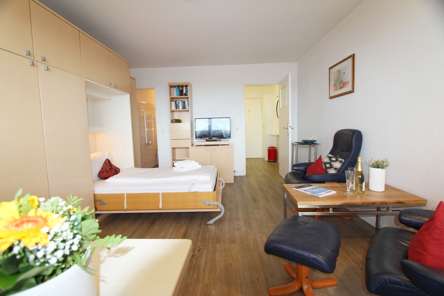 Dünenhof zum Kronprinzen- Seestr. 18, App. 56 Wenningstedt - Wohnzimmer