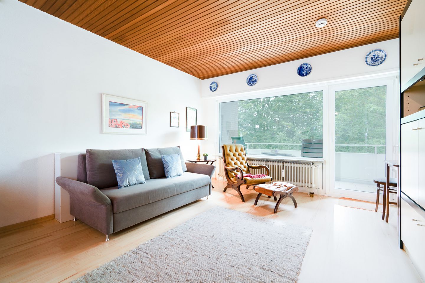  Sonnige Ferienwohnung im Kapitäns-Stil Neustadt in Holstein - Wohnzimmer