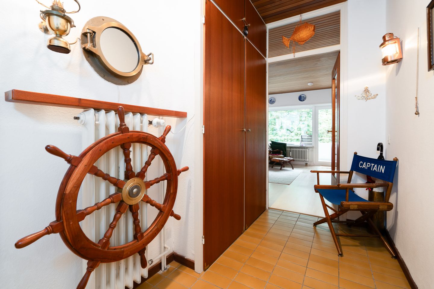  Sonnige Ferienwohnung im Kapitäns-Stil Neustadt in Holstein - Wohnzimmer