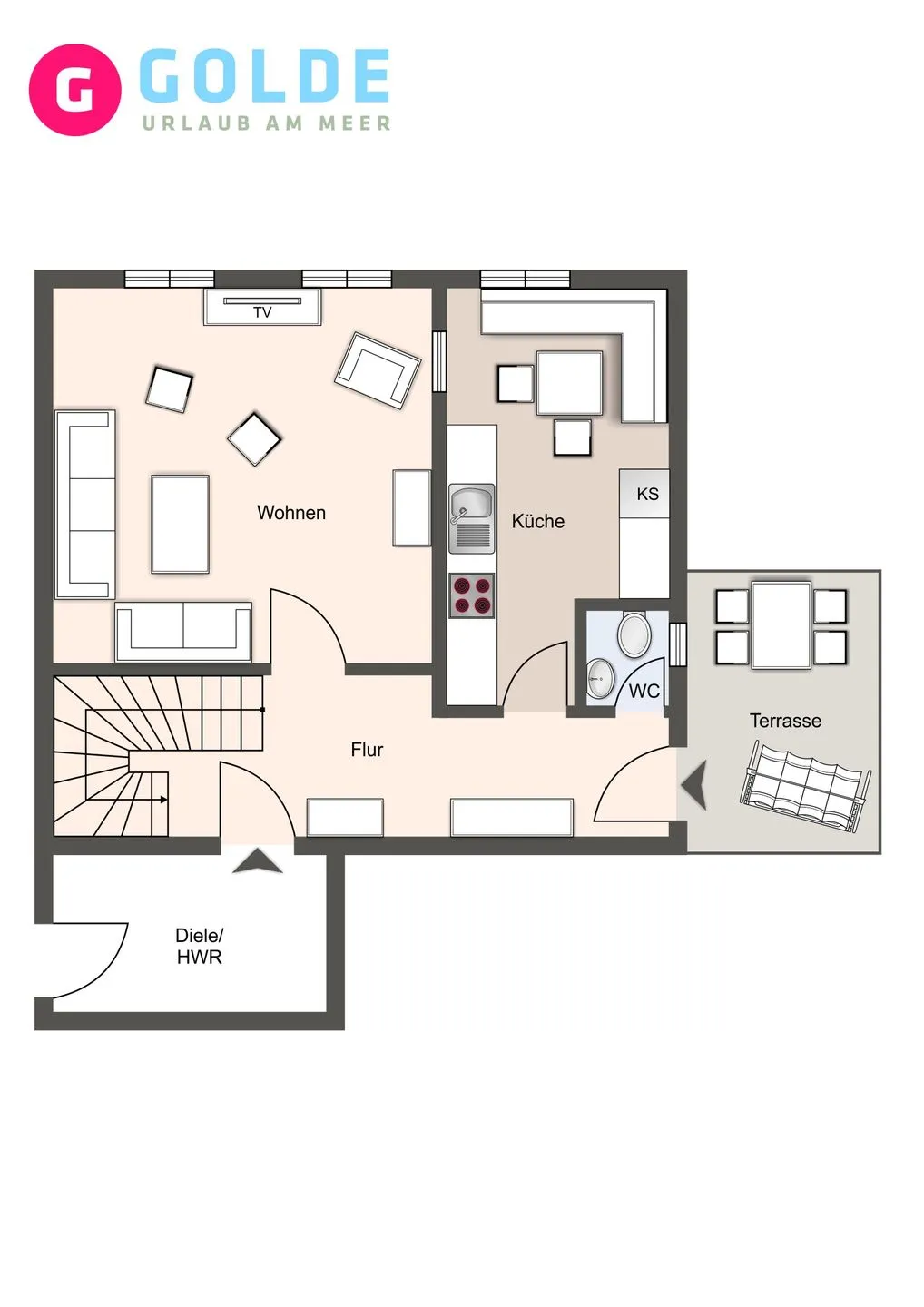 Haubarg Ossenhoff Haubarg Ossenhoff Appartement Buernhus SPO Umland - Grundriss