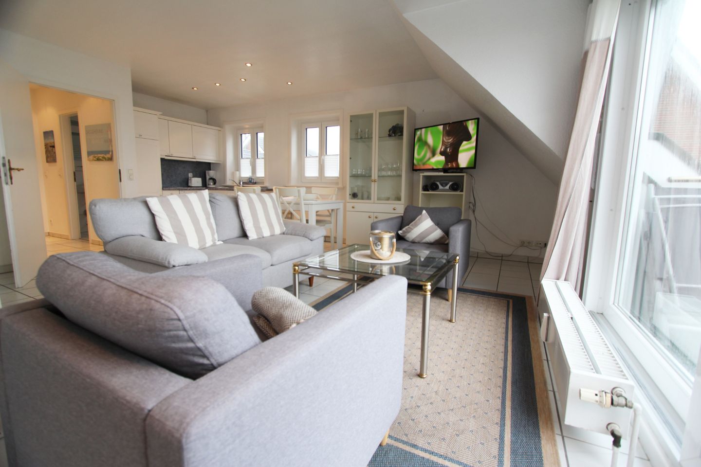 Nordseeblick II  - Dünenstr. 21, App. 6 Wenningstedt - Wohnzimmer