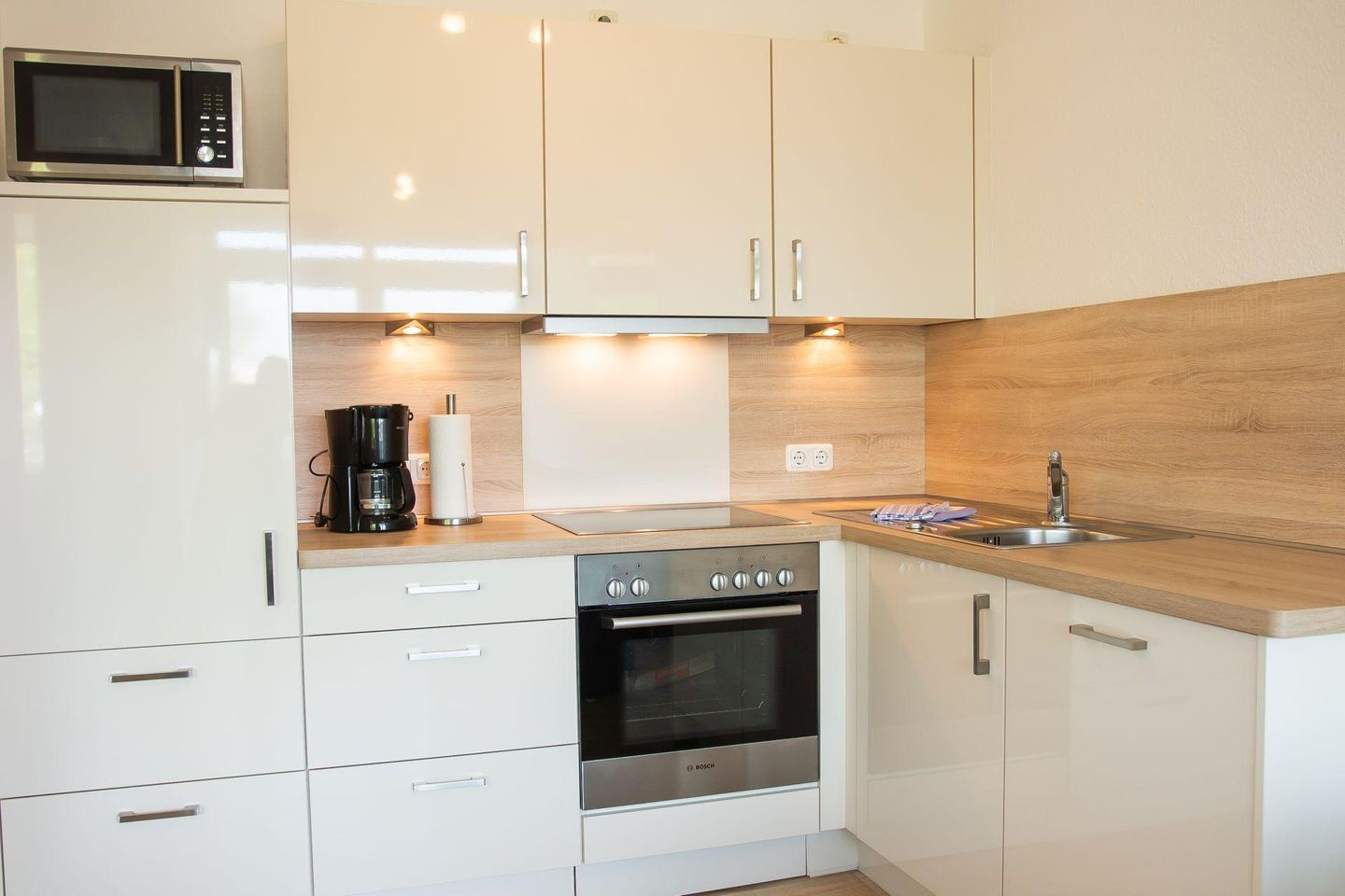 Haus Strandburg Kampland 5 "Dünengras" EG Dahme - Küche / Küchenzeile