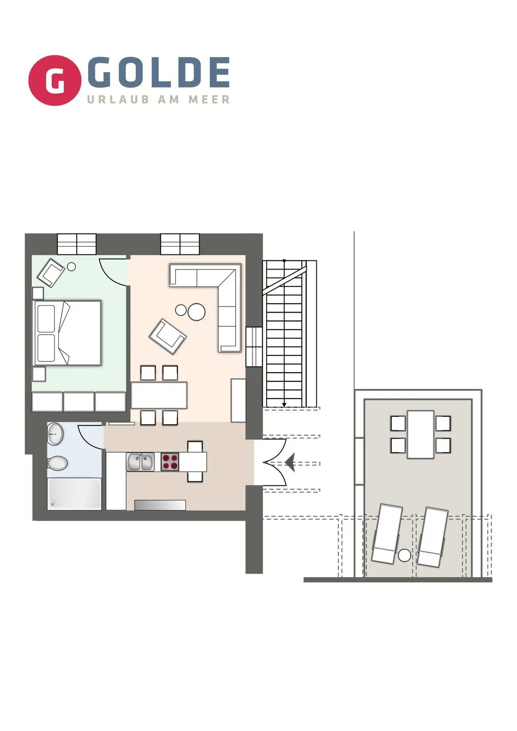 Alte Schule Westerhever Tholendorf SPO Umland - Grundriss