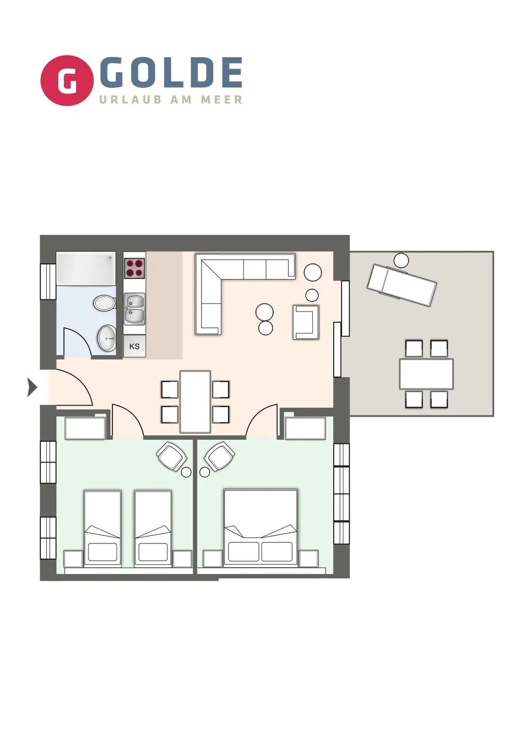 Alte Schule Westerhever Welt SPO Umland - Grundriss