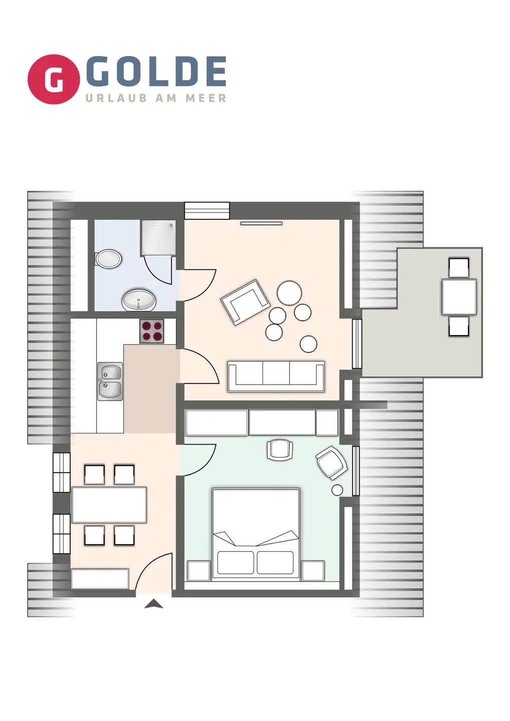Alte Schule Westerhever Kleinhörn SPO Umland - Grundriss