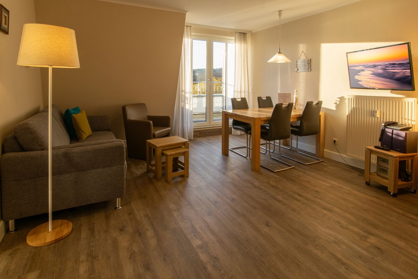 Seehof Seehof 231 Usedom - Wohn-Essbereich mit Couch