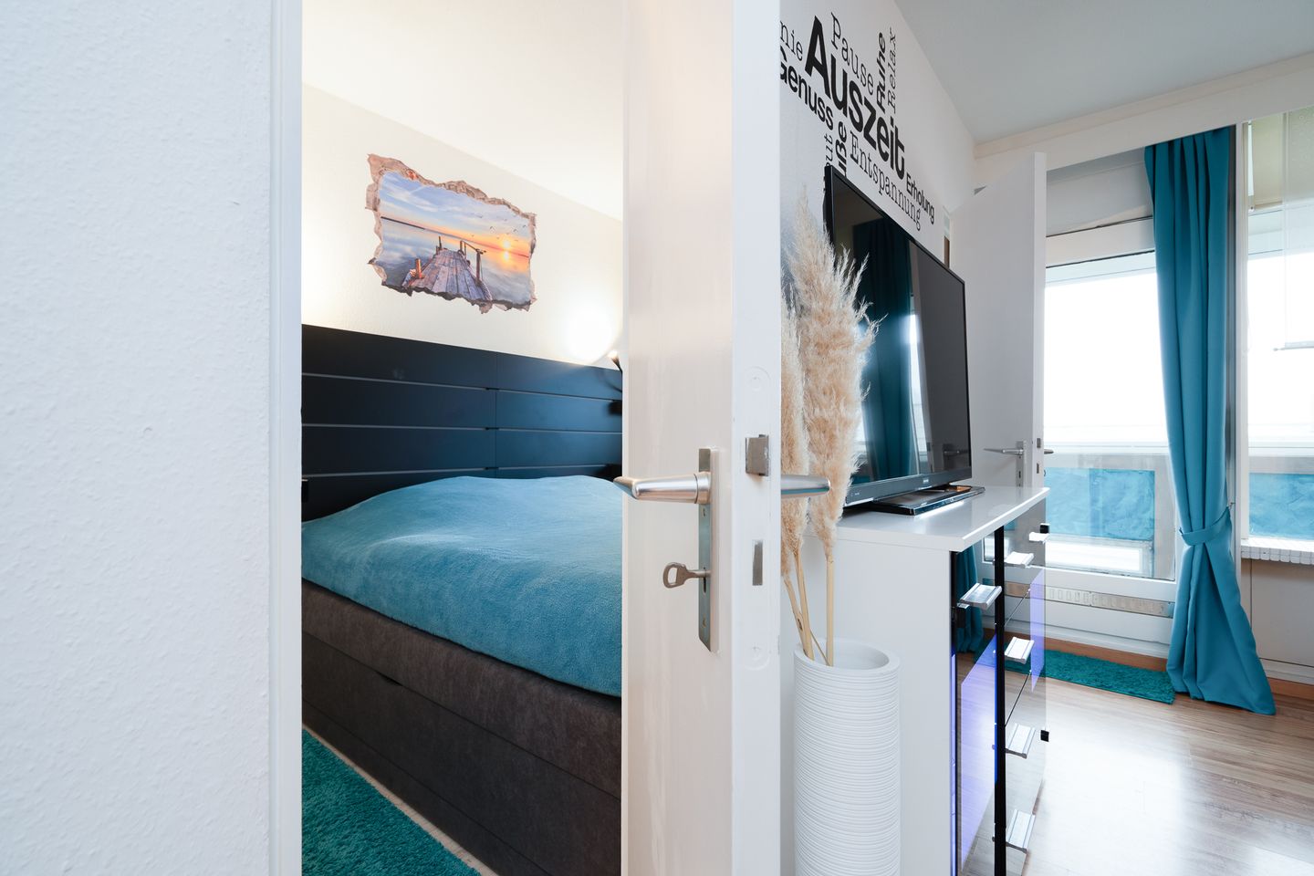 Panoramic App. A02-9 Schick-Lounge Sierksdorf - Schlafzimmer