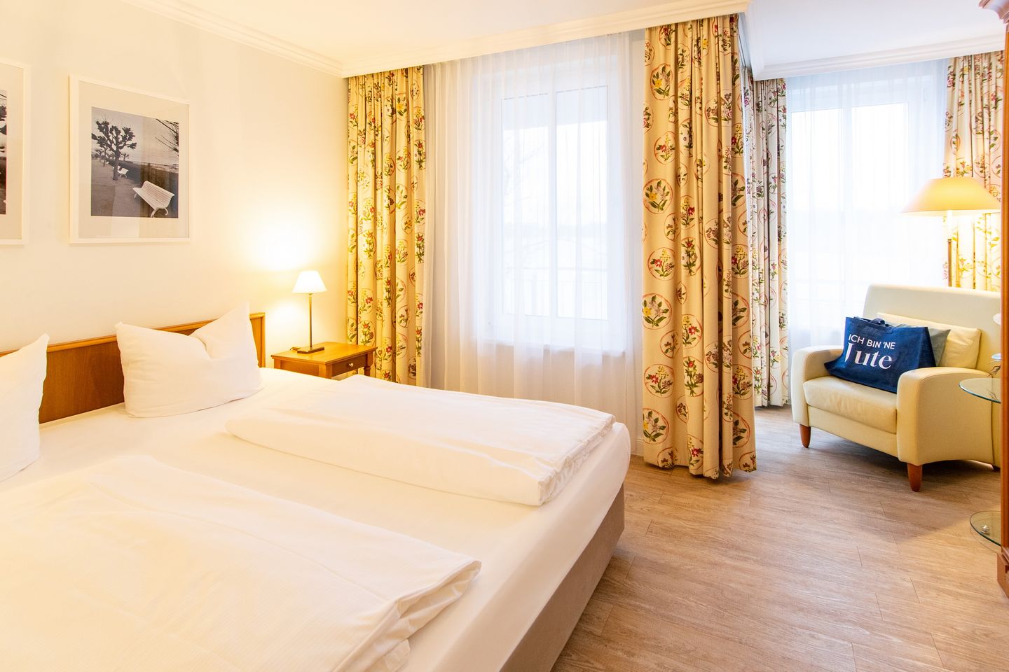 Seehof Seehof 111 Usedom - Schlafzimmer mit Doppelbett