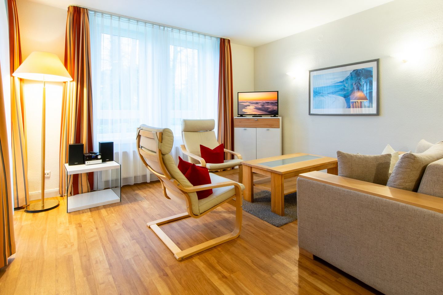 Strand-Park Strand-Park 304 Usedom - Wohn-Essbereich mit Couch