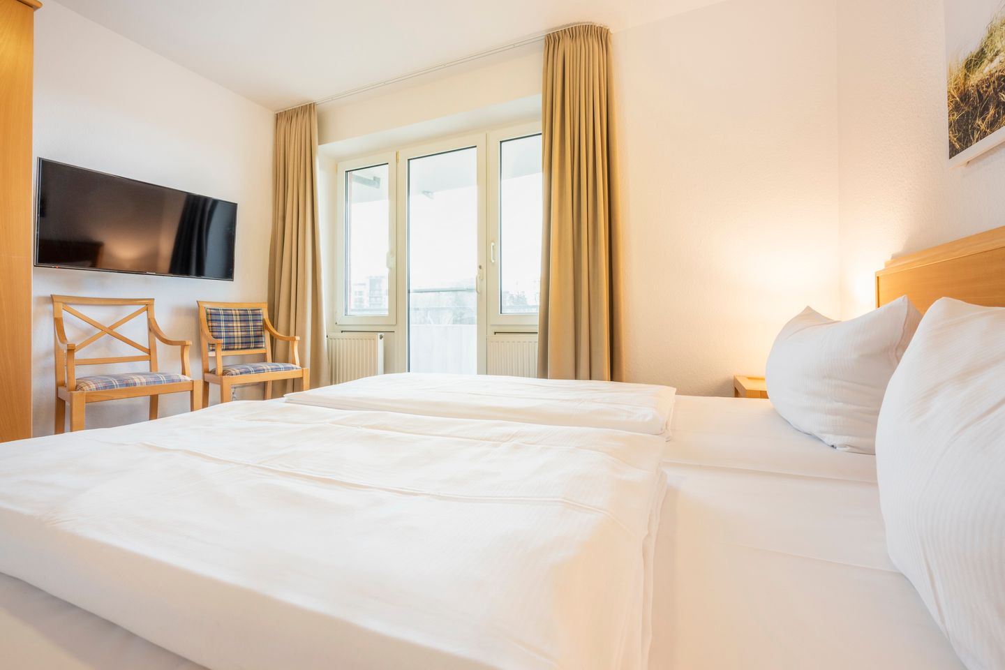 Hus Inselkieker Hus Inselkieker 107 Schillig - Schlafzimmer mit Doppelbett