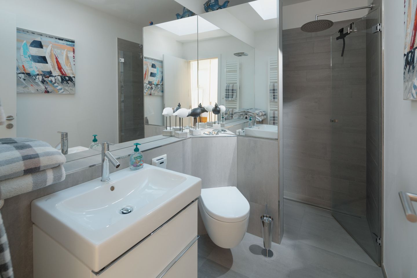  Meerblick-Penthouse "Sonnenseite" in der Villa van Halem Norderney - die insellotsen Norderney / Sonnenseite - Badezimmer 1