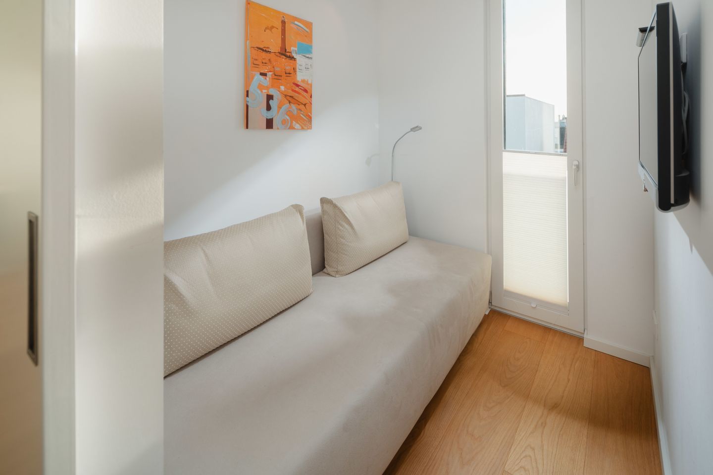  Meerblick-Penthouse "Sonnenseite" in der Villa van Halem Norderney - die insellotsen Norderney / Sonnenseite - Lesezimmer mit Schlafsofa