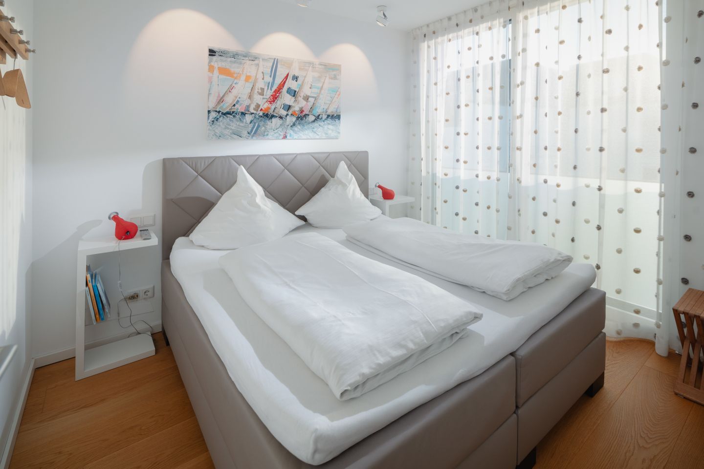  Meerblick-Penthouse "Sonnenseite" in der Villa van Halem Norderney - die insellotsen Norderney / Sonnenseite - Schlafzimmer 1