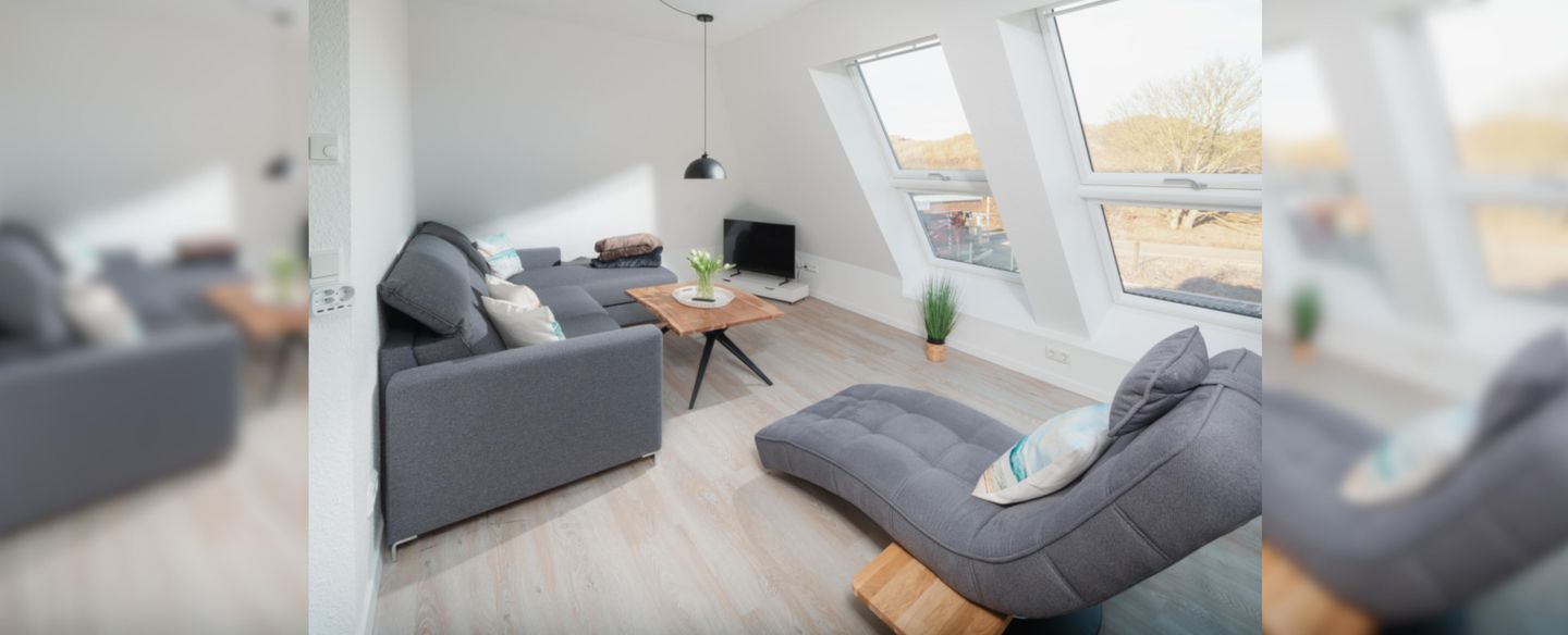  Strandquartier Dünenblick Norderney - die insellotsen Norderney / Strandquartier Dünenblick - Wohnzimmer