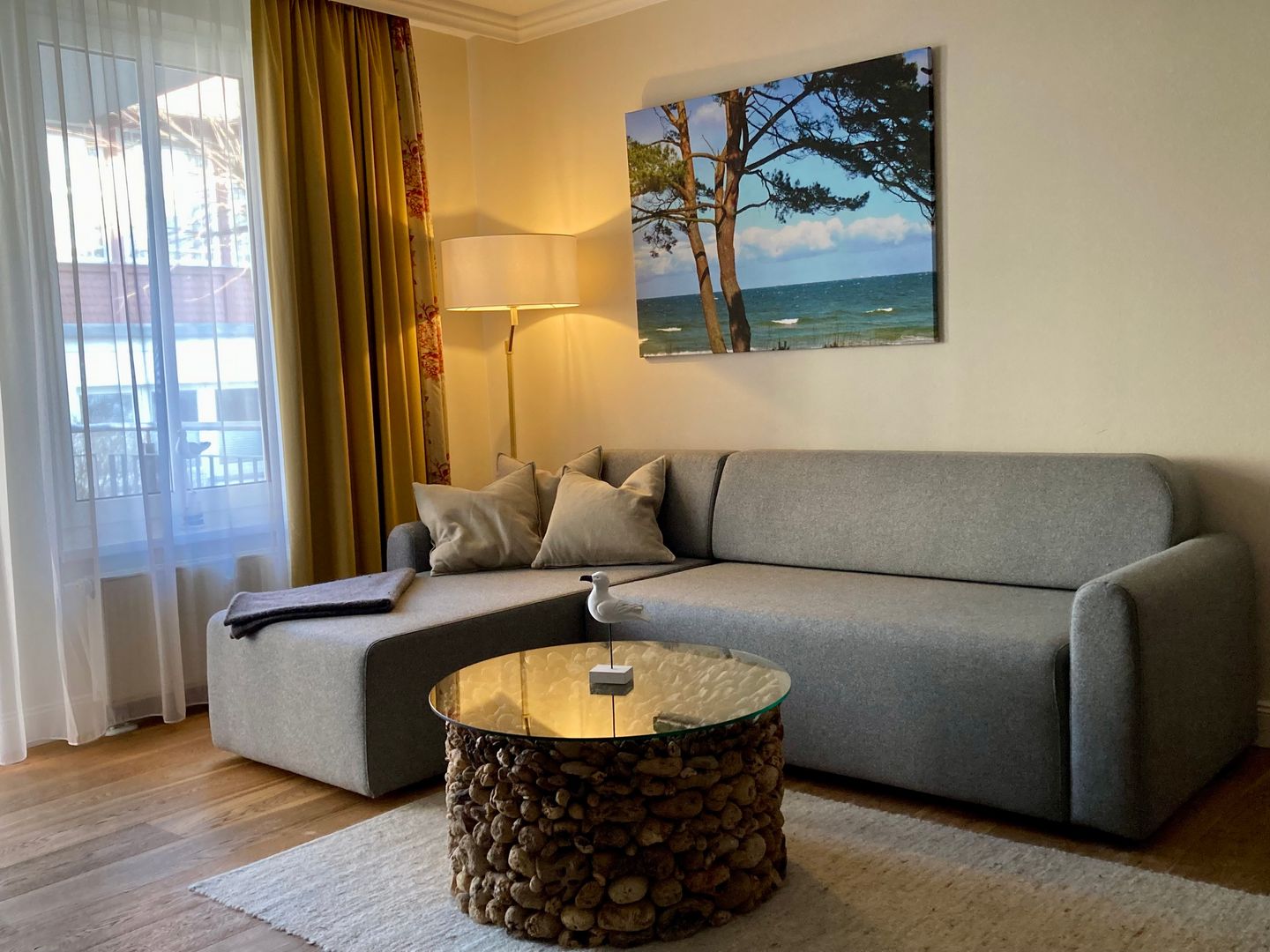 Seehof Seehof 213 Usedom - Wohn-Essbereich mit Couch