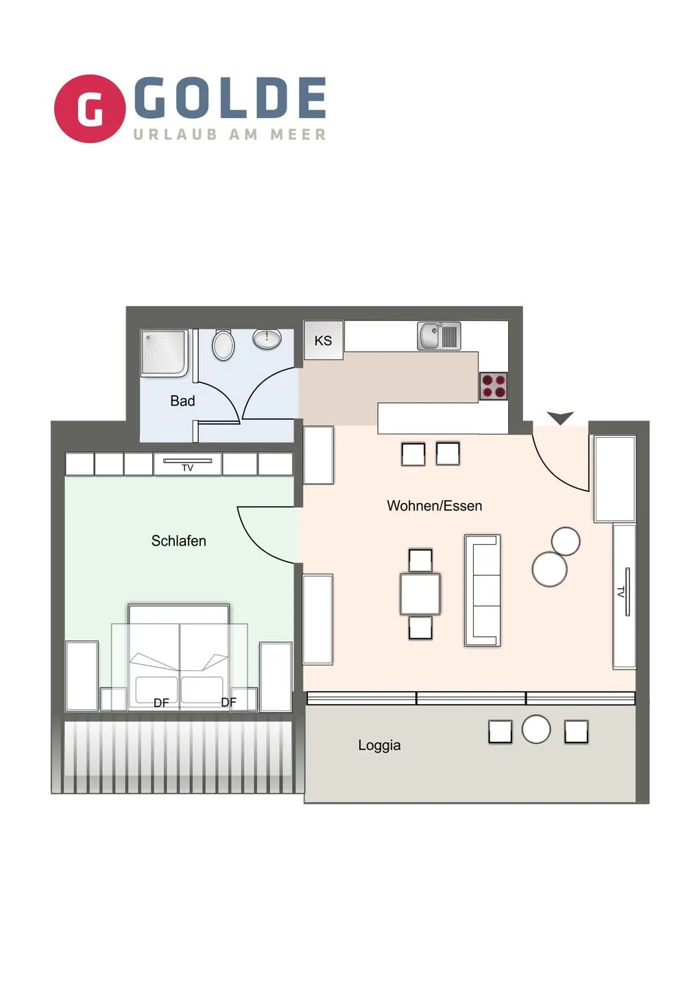 Alte Schule Westerhever Dünenkieker SPO Umland - Grundriss