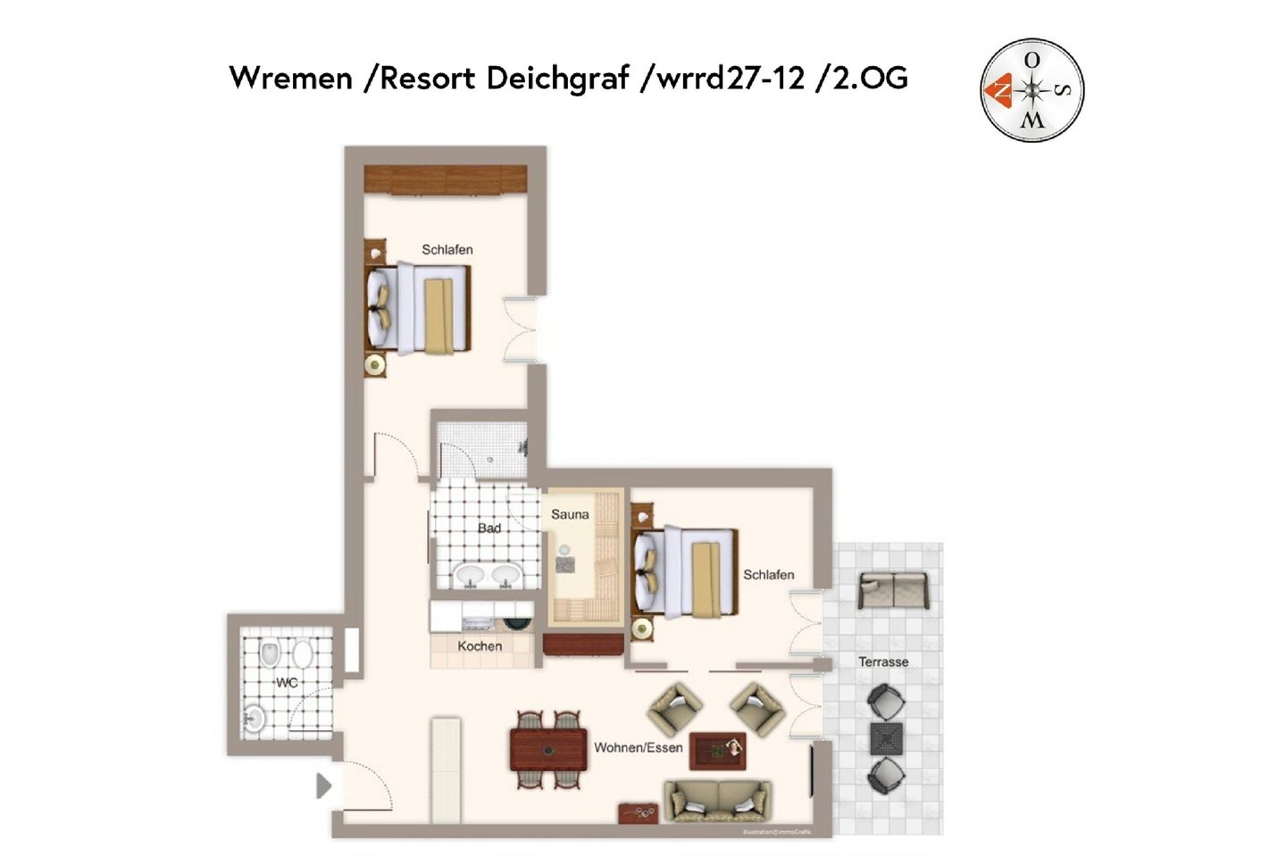Resort Deichgraf Resort Deichgraf 27-12 Wremen - Grundriss