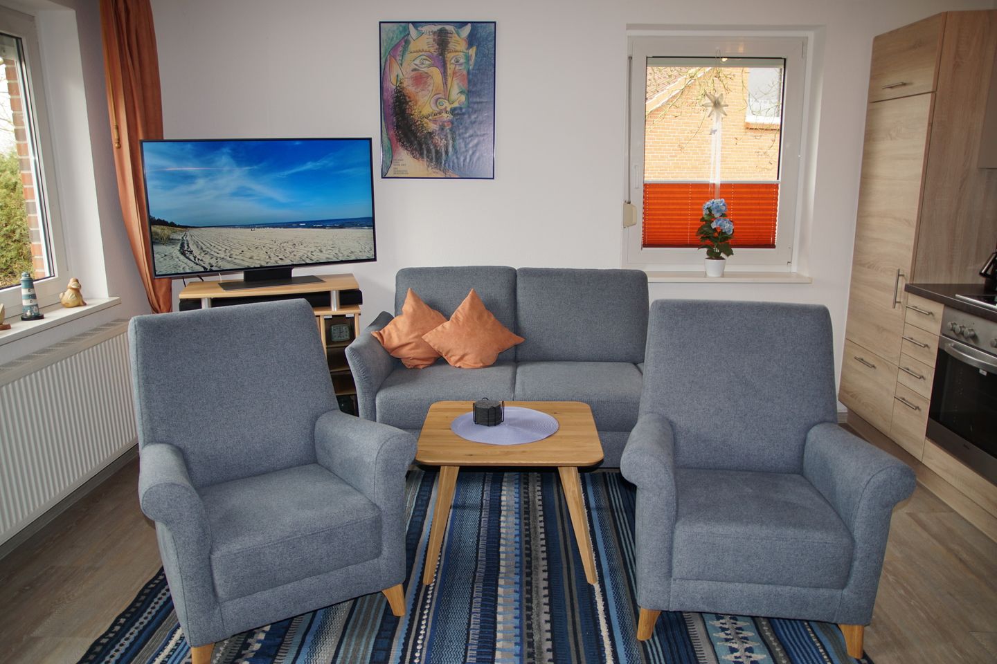 Urlauberdorf Urlauberdorf 49d Boltenhagen - Wohnbereich mit Couch