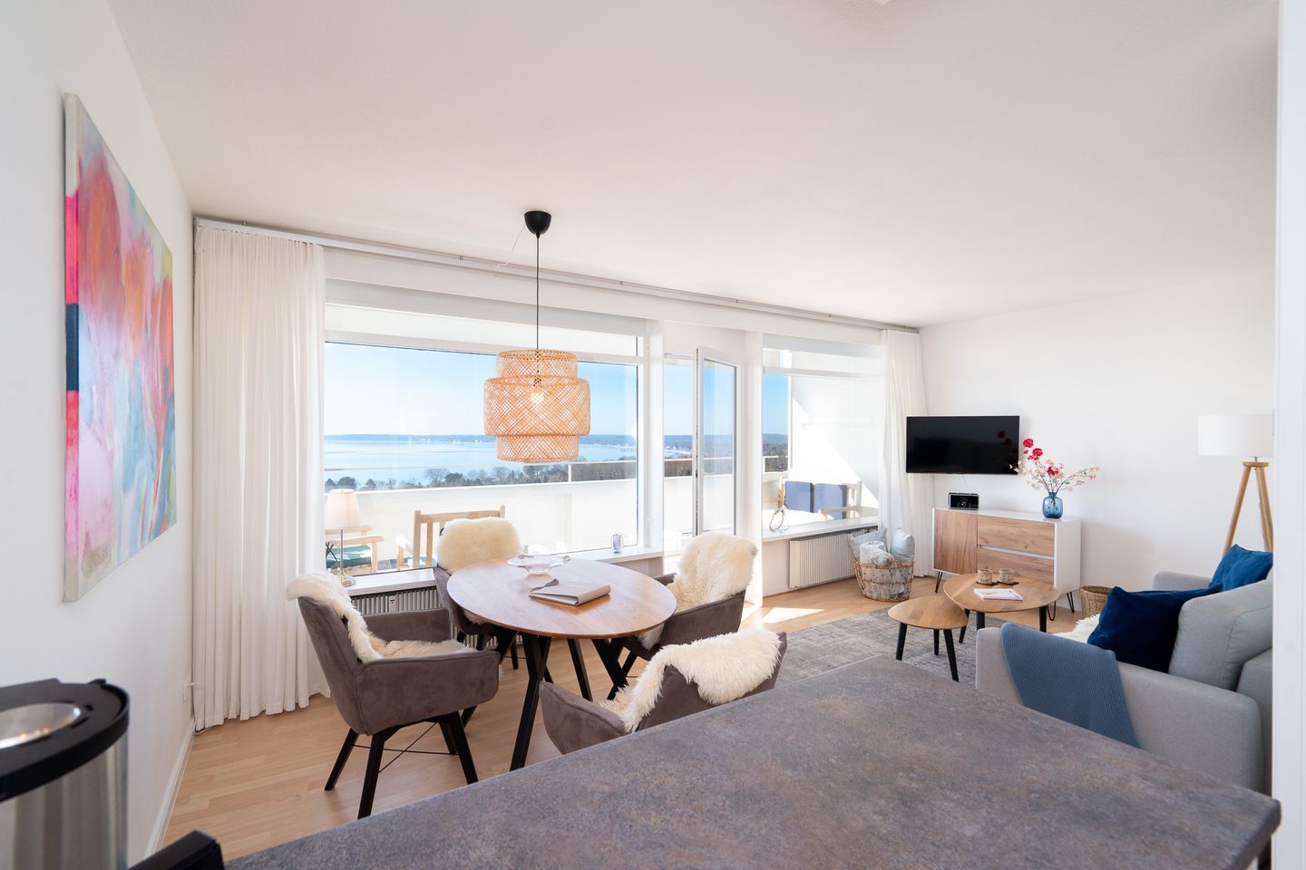 Panoramic Auszeit mit Meerblick Sierksdorf - Wohnzimmer