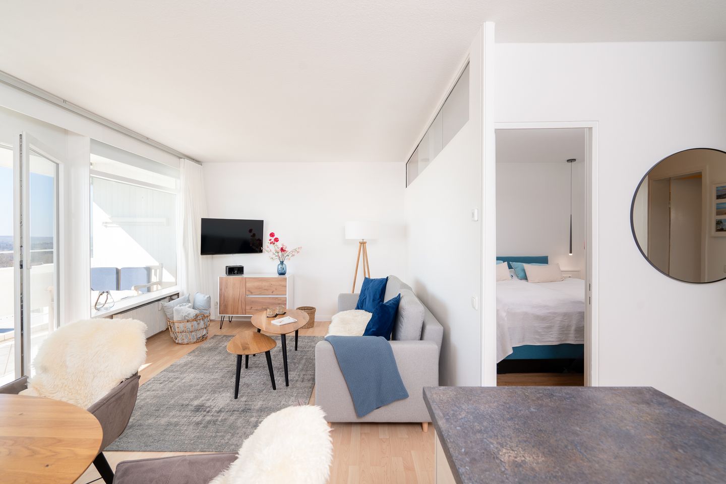 Panoramic Auszeit mit Meerblick Sierksdorf - Wohnzimmer