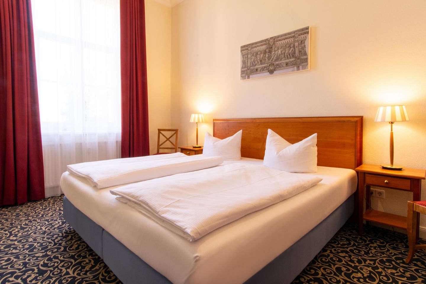 Strand-Park Strand-Park V11 Usedom - Schlafzimmer mit Doppelbett