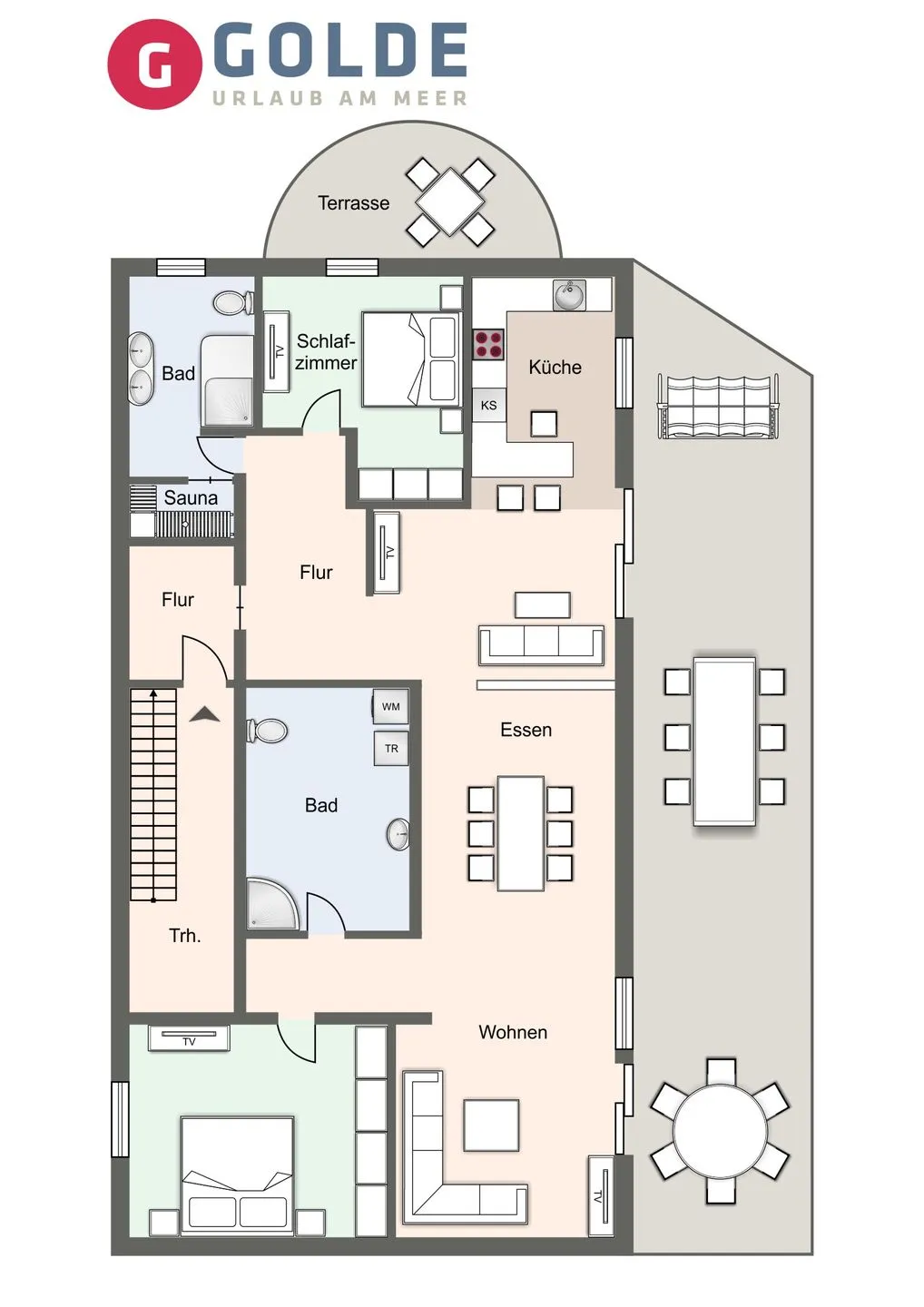 Buhne Buhne 2 SPO Ording - Grundriss
