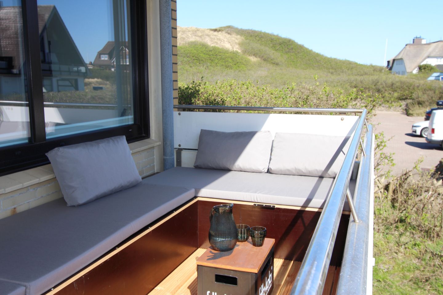  Dünenhof zum Kronprinzen- Seestr. 18, App. 51 Wenningstedt - Balkon