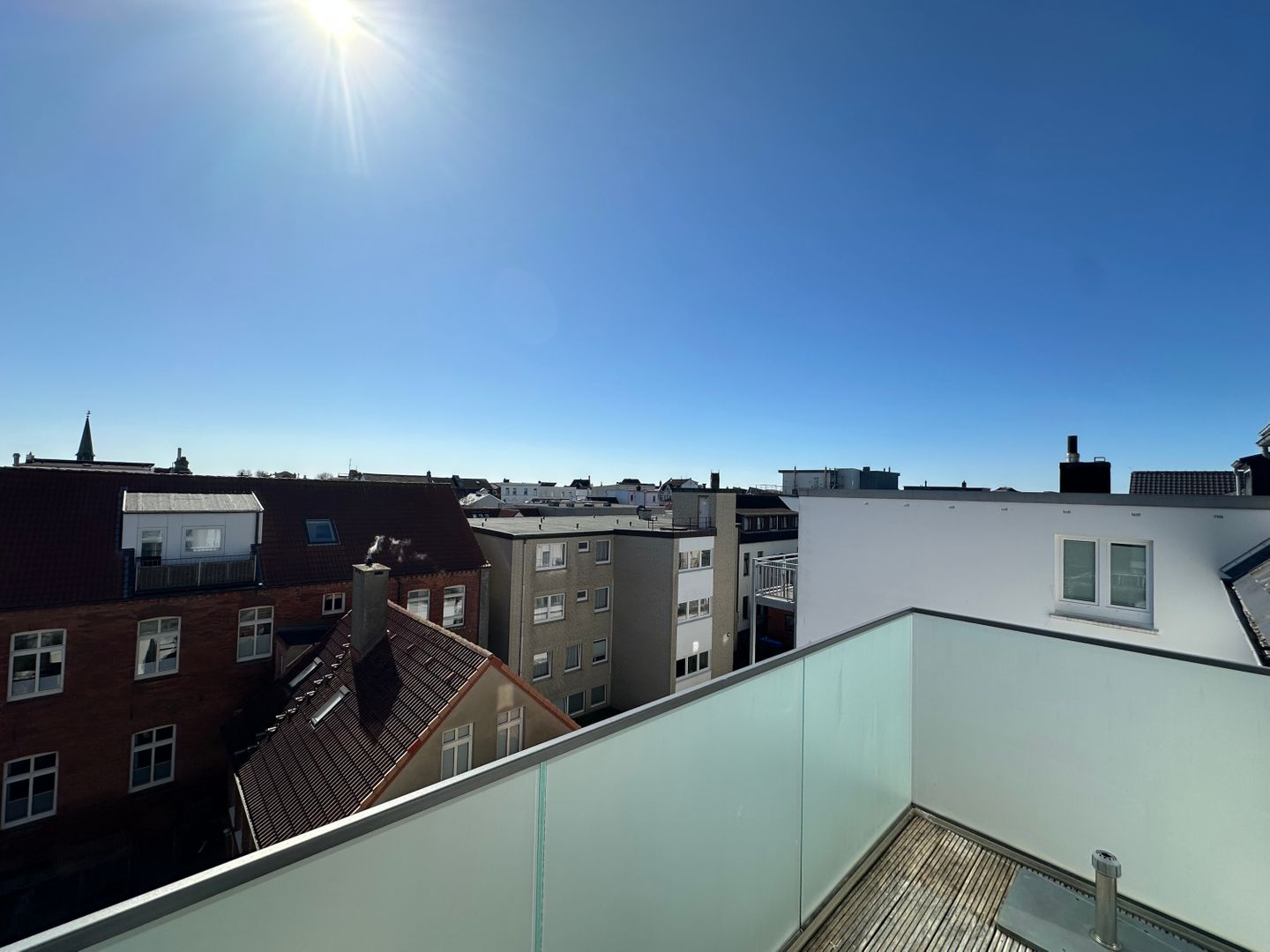  Meerblick-Penthouse "Sonnenseite" in der Villa van Halem Norderney - die insellotsen Norderney / Sonnenseite - Südbalkon
